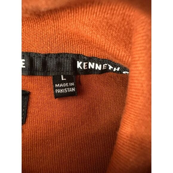 Kenneth Cole Pullover Hoodie Men Large Techni-Cole Burnt‎ Orange Active Outdoor - Picture 4 of 12